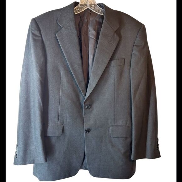 LORO PIANA HICKEY FREEMAN MENS BLAZER 39 short GREY wool suit jacket coat - Picture 1 of 16